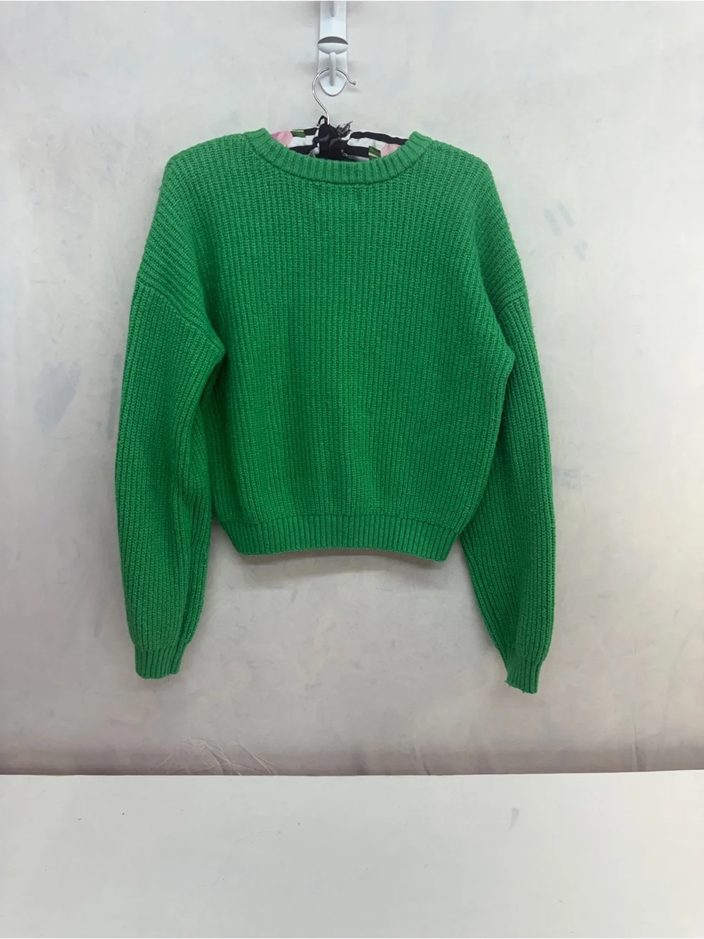 Old Navy Green 'LOVE' Crewneck Sweater with Multicolor Letters
